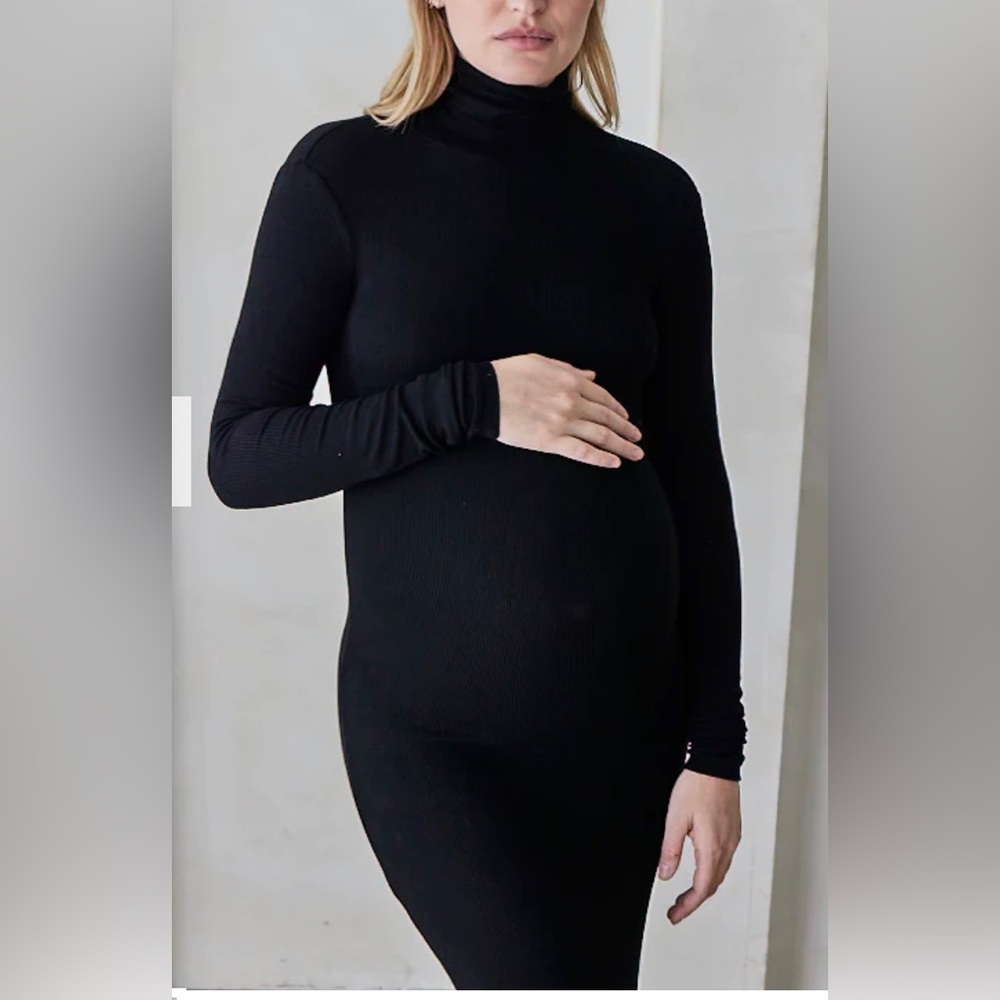 Black bumpsuit dress